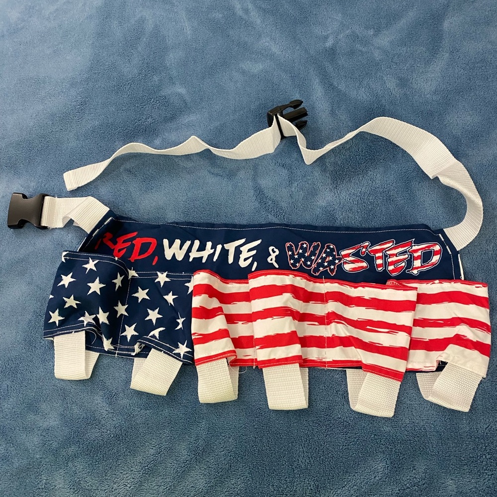 Americana USA Patriotic Beverage Holster Beer Belt Apron